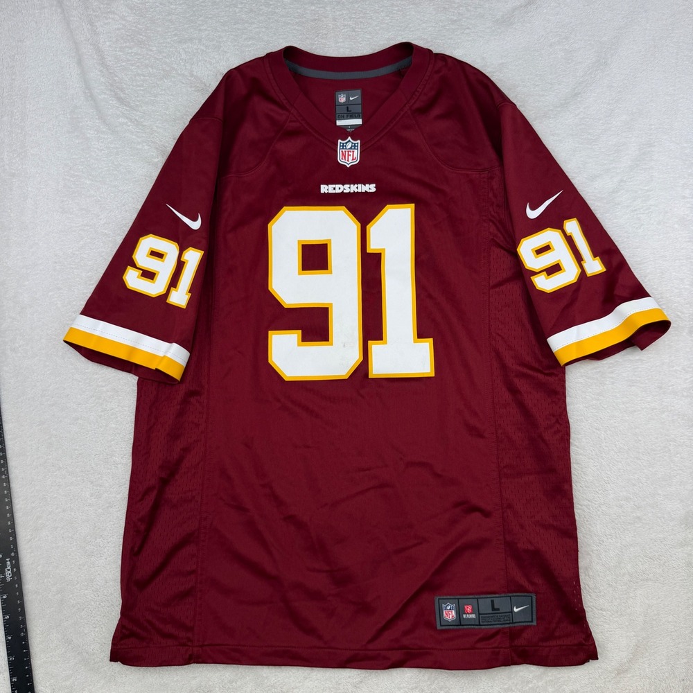 Nike Ryan Kerrigan Jersey Men L Burgundy Redskins 91 Football 472815-677